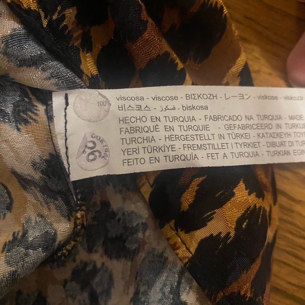 Zara animal print ruched mini dress - Picture 13 of 13